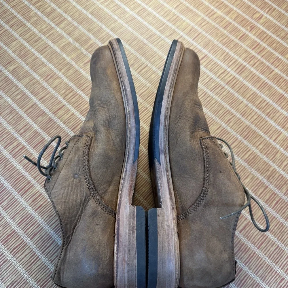 Frye Murray Oxford Dress Shoes Mens SZ 8.5 Nubuck Suede Leather Brown
